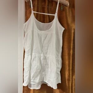 Wild Fable White Textured Tank Top